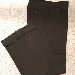 Y2K DKNY City Plaza, Brown Herringbone, Pant W/ Cuff.